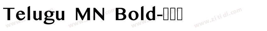 Telugu MN Bold字体转换